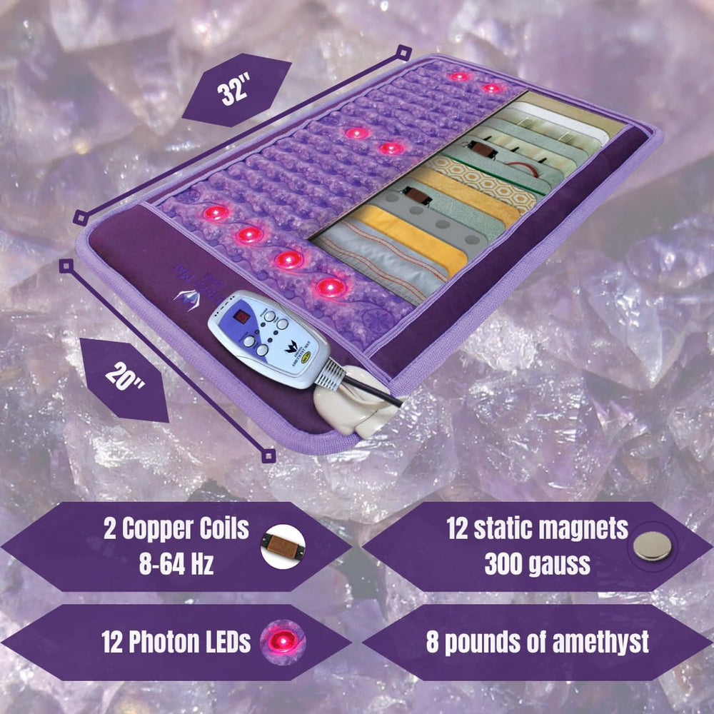 Bio Amethyst Ereada mini mat heat-area targets back and legs with warmth
