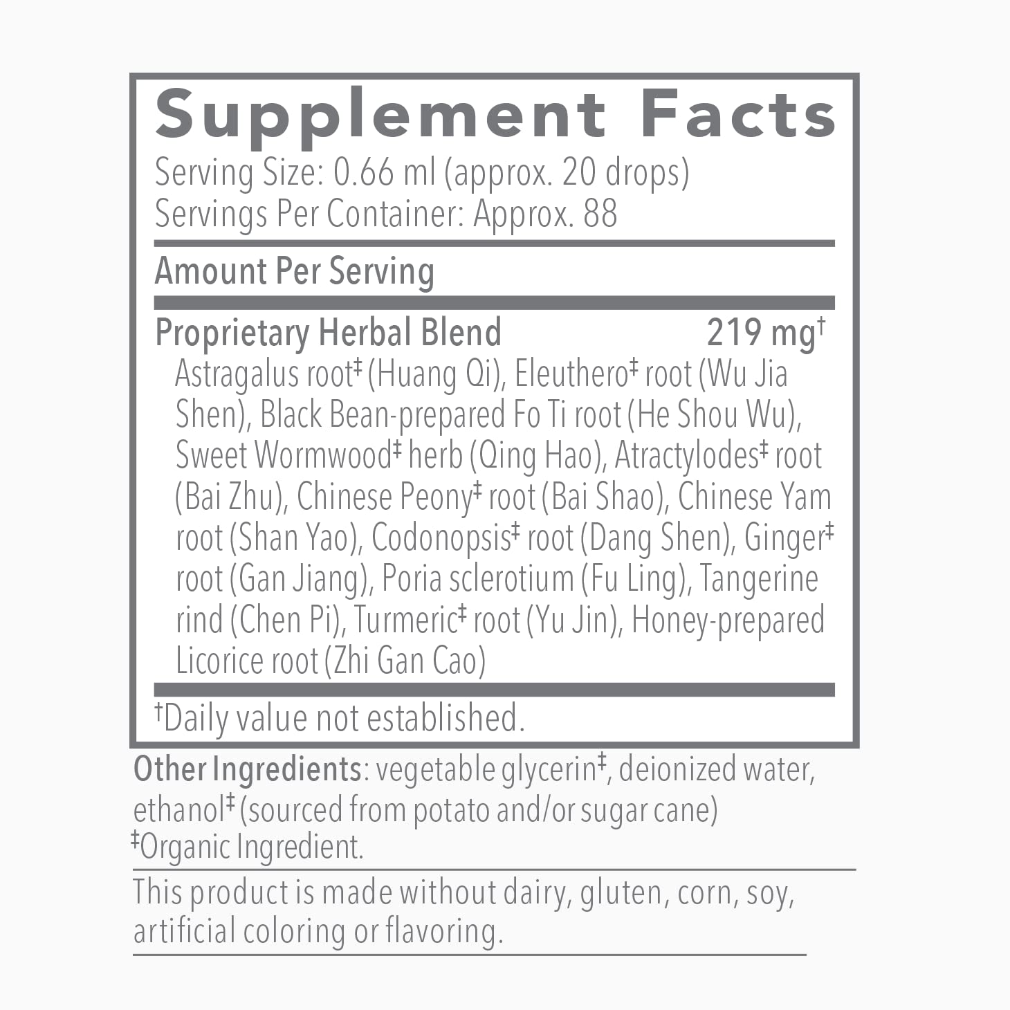 Herbal ingredients scene for Biotonic promoting gut balance.