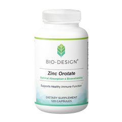 Bio-Design Zinc Orotate bottle for easy daily immune support