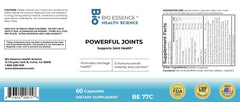 Bio Essence Health Science Powerful Joint Support capsules closeup showing easy-to-swallow format.