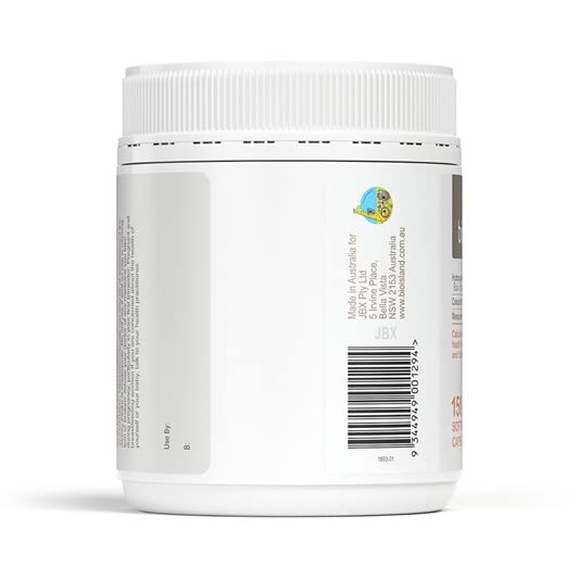 Bio Island Milk Calcium Bone Care capsules ready to swallow or chew.