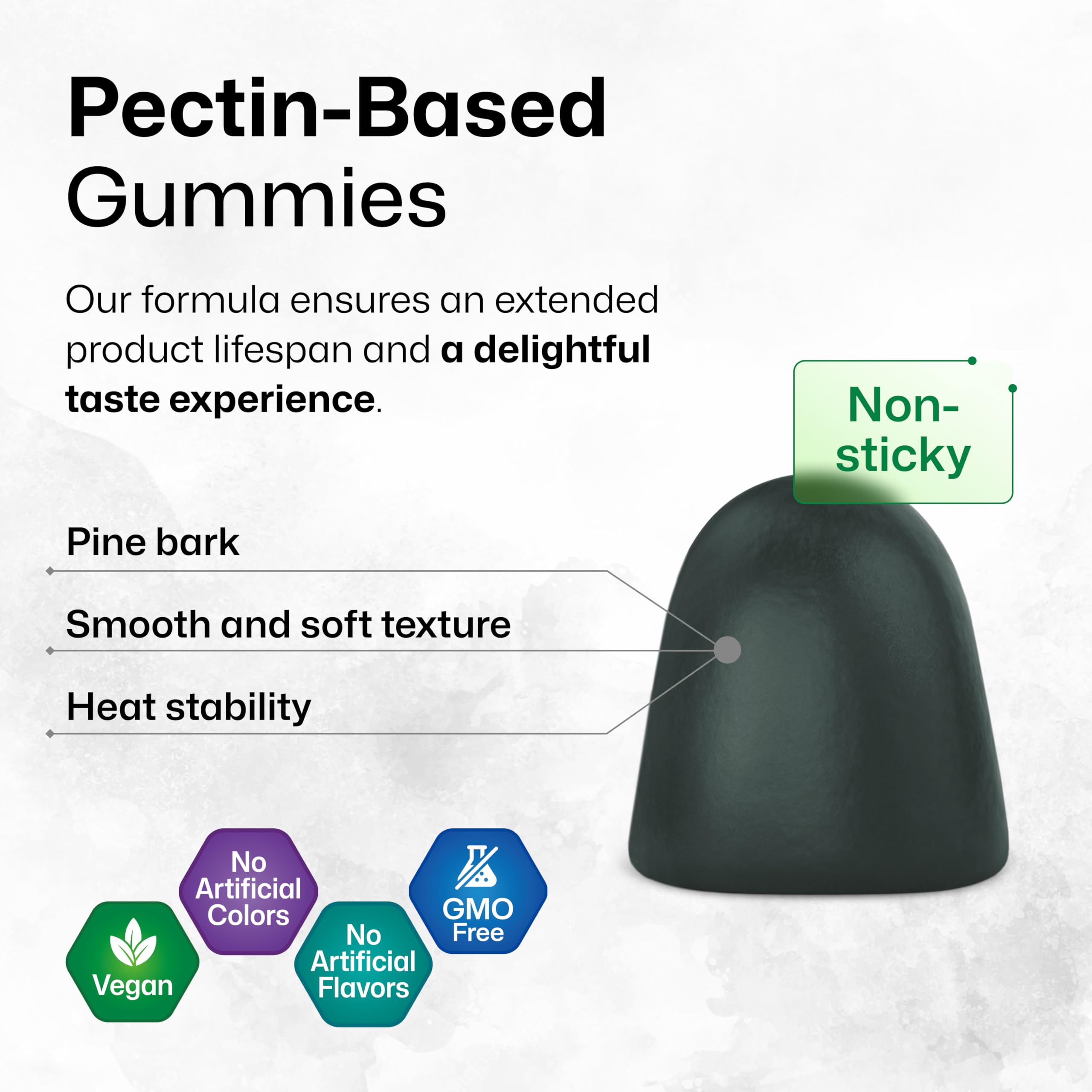 BIO KRAUTER pine bark gummies featuring 95 percent proanthocyanidins and antioxidant potential