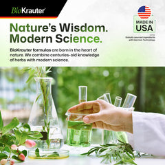BIO KRAUTER cilantro drops being poured, easy to use