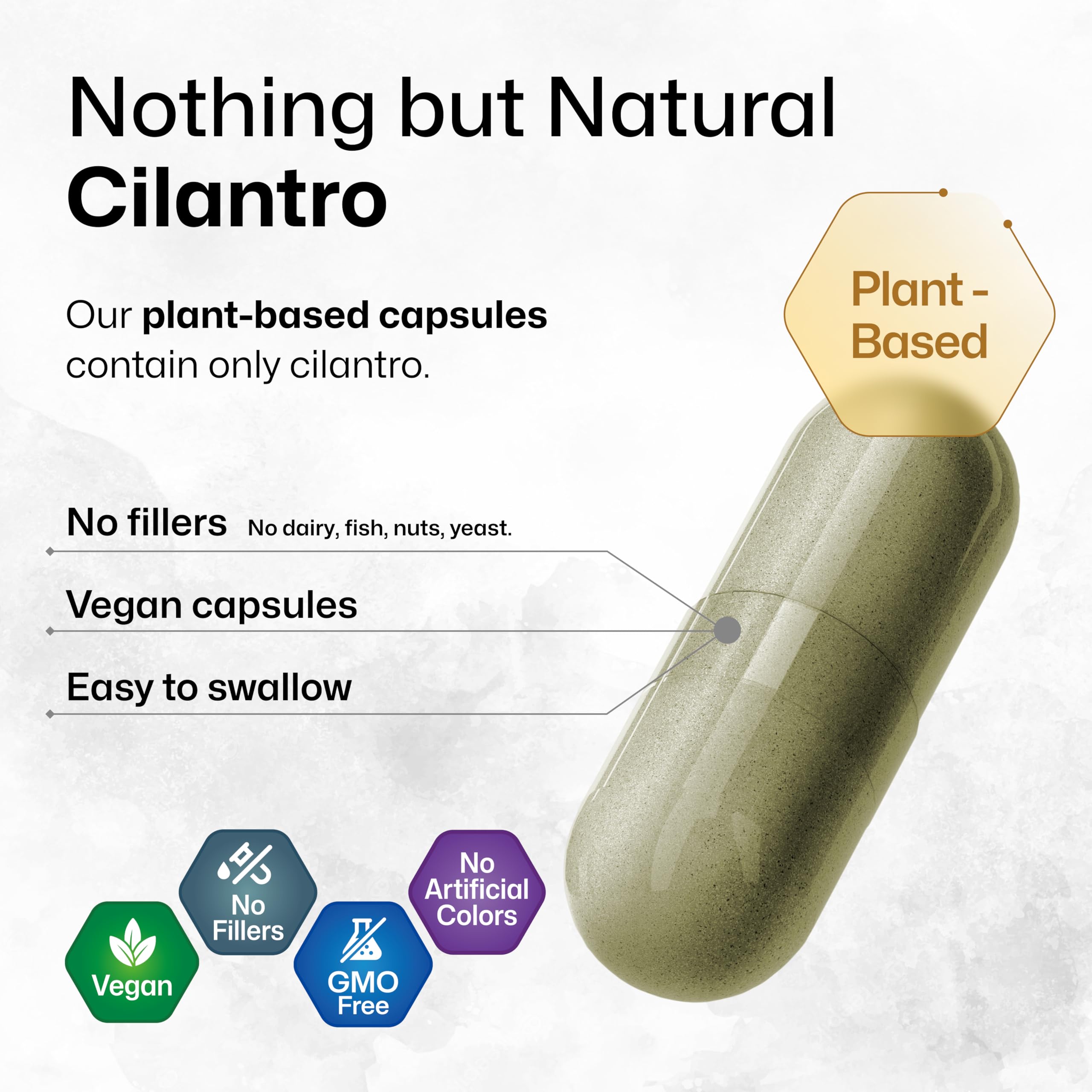 BIO KRAUTER Cilantro Leaf Extract label, two-ingredient clean formula.