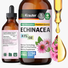 BIO KRAUTER Echinacea Drops bottle for daily immune support.