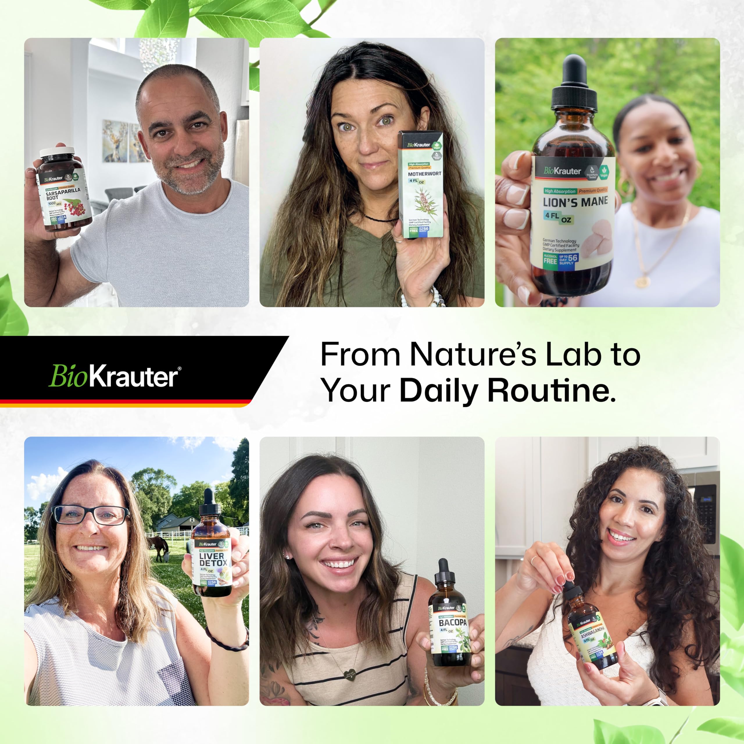 BIO KRAUTER glycerin base provides smooth, bitterness-free taste.
