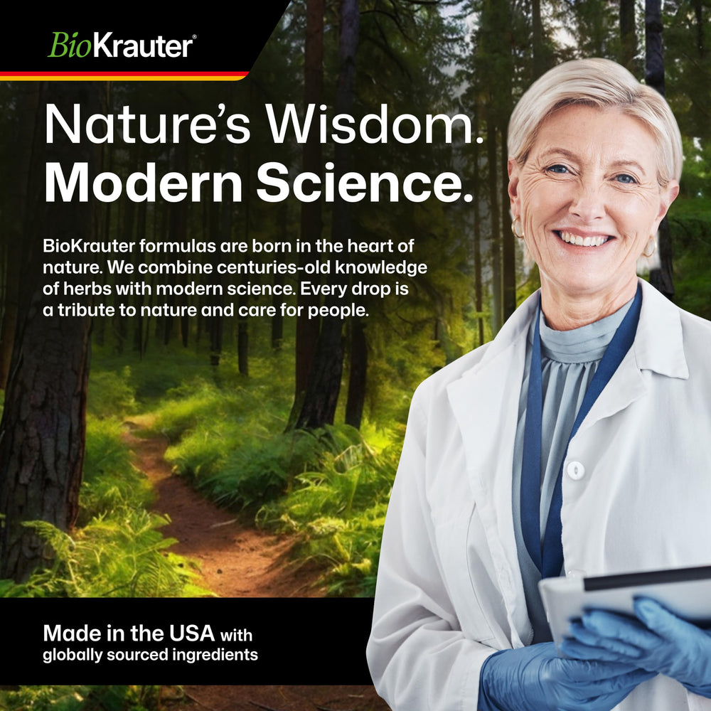 BIO KRAUTER Green Tea Extract dropper dispensing for easy dosing.