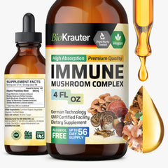 BIO KRAUTER immune-support bottle pour for easy daily use.