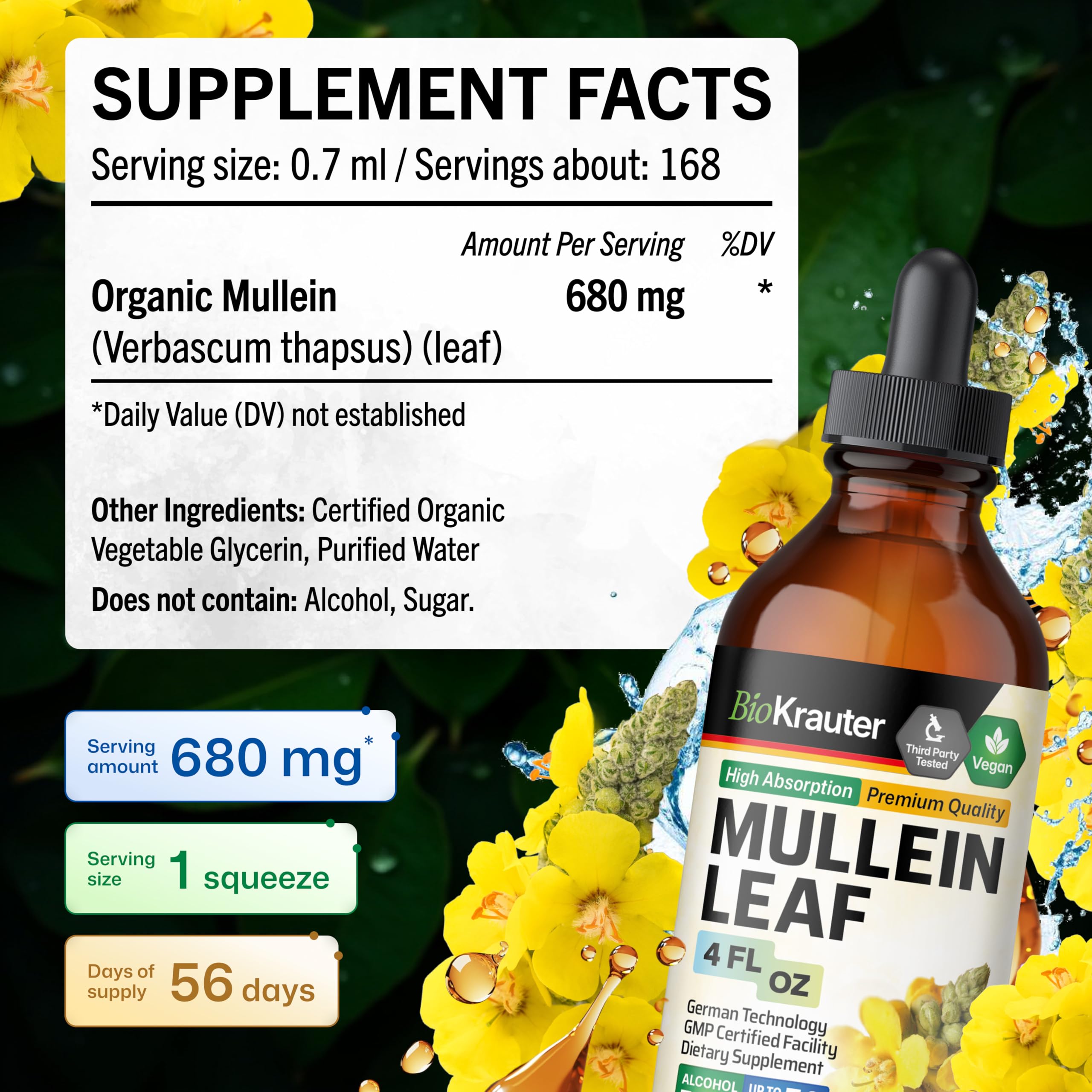 Serving shot shows 168 servings and 56 day supply