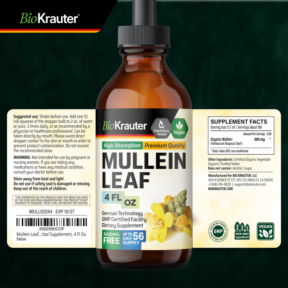 Front and back packaging shots highlight clean label plant-based formulation