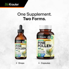 BIO KRAUTER Pine Pollen Capsules easy-to-use daily dosage