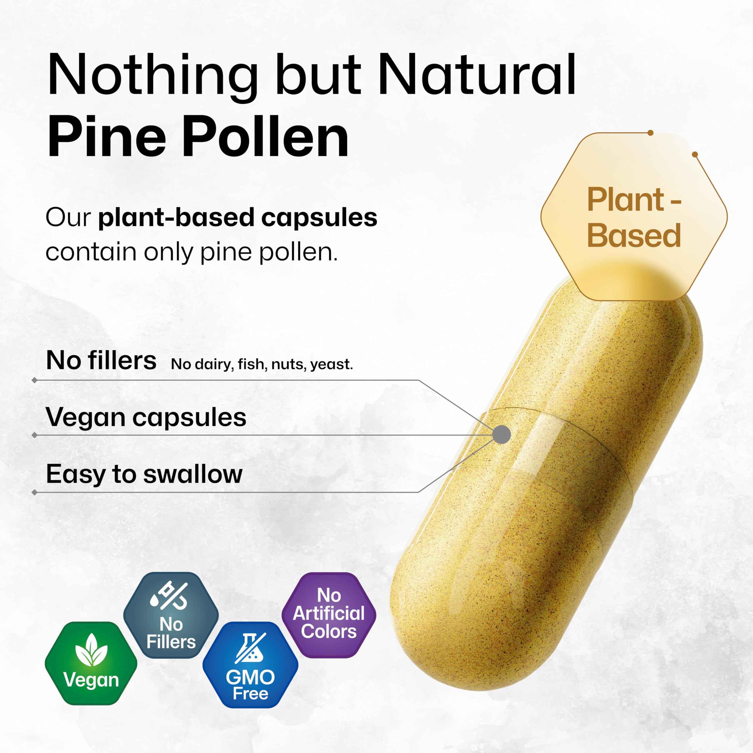 BIO KRAUTER Pine Pollen Capsules vegan capsules with vegetable cellulose