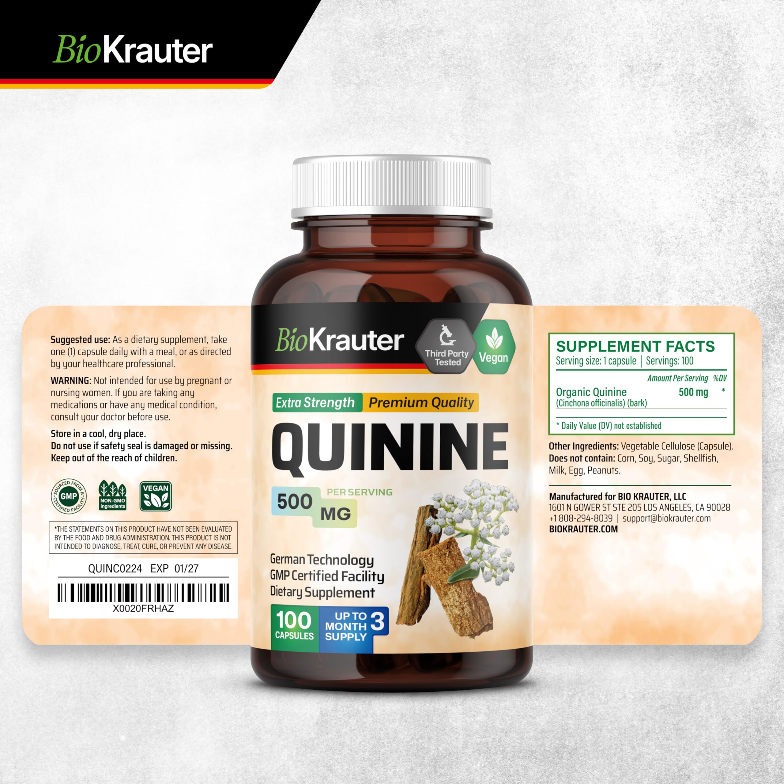 Bio Krauter travel-friendly pack for on-the-go relief.