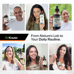 Bio Krauter vegan capsule shells highlight plant-based formulation.