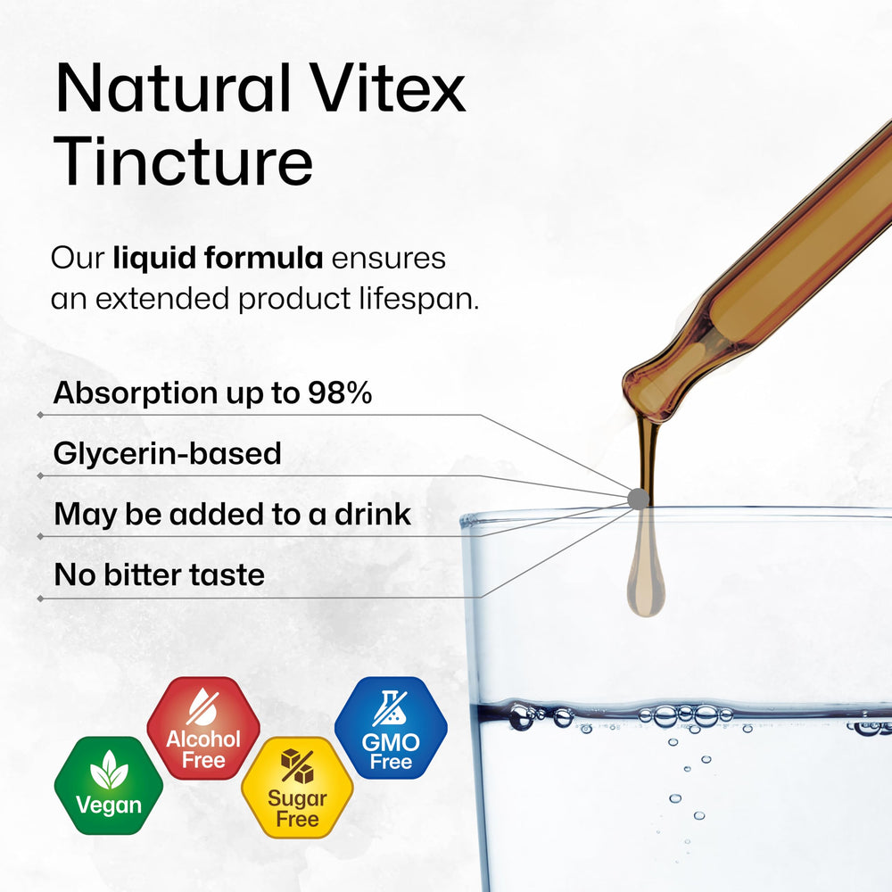 BIO KRAUTER vitex-liquid-ingredients lists water, glycerin, and chaste berry for gentle balance