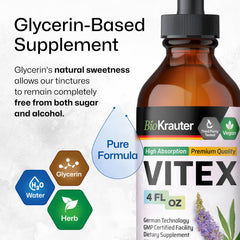 BIO KRAUTER vitex-packaging-box highlights vegan tincture details