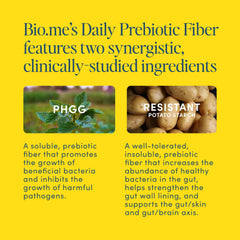 Glass of Bio.me Daily Prebiotic Lemonade being stirred for hydration and gut health.