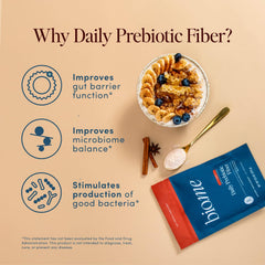 Bio.me Daily Prebiotic Fiber Powder chai being poured into water