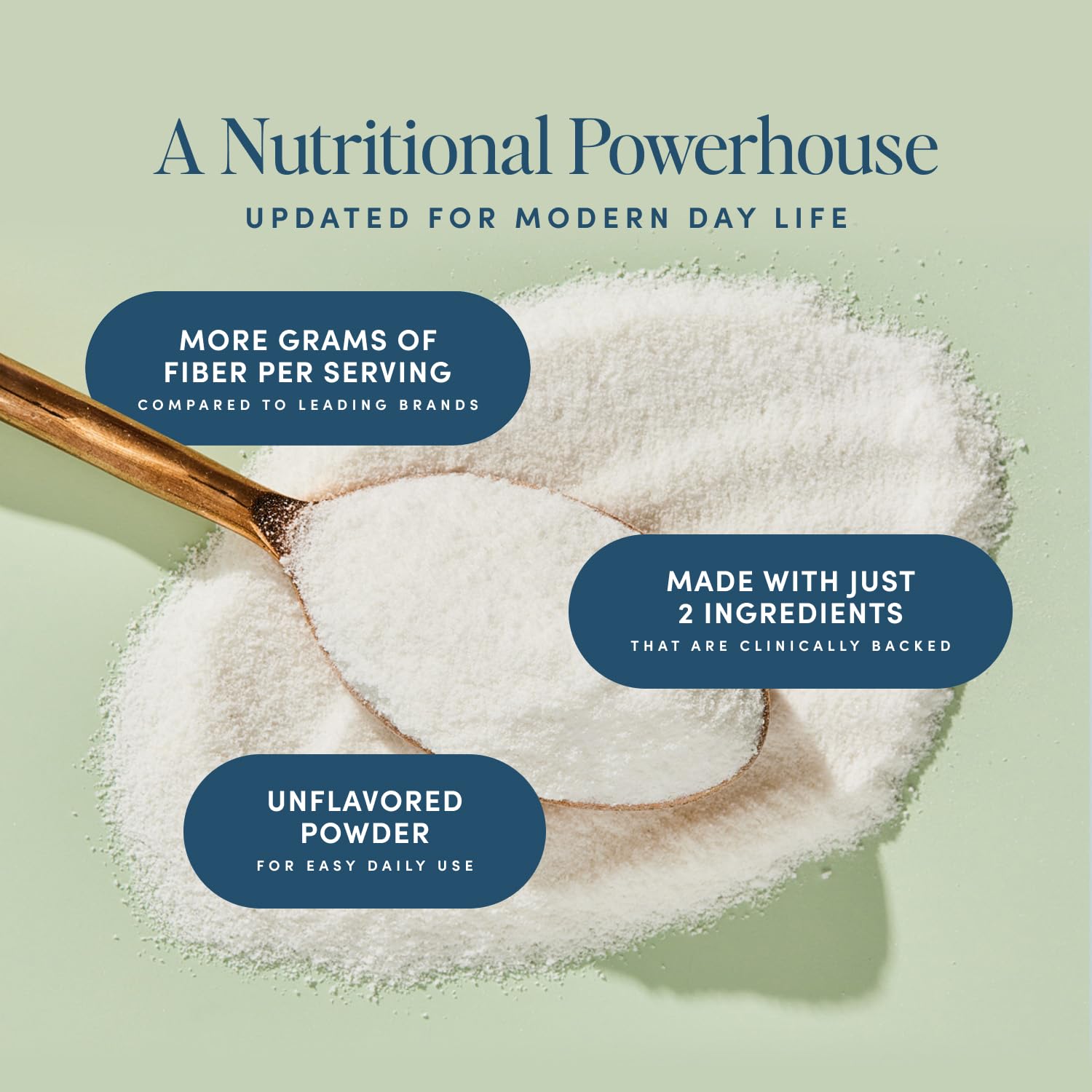Bio.me Daily Prebiotic Fiber Powder in smoothie, adding fiber without changing flavor.
