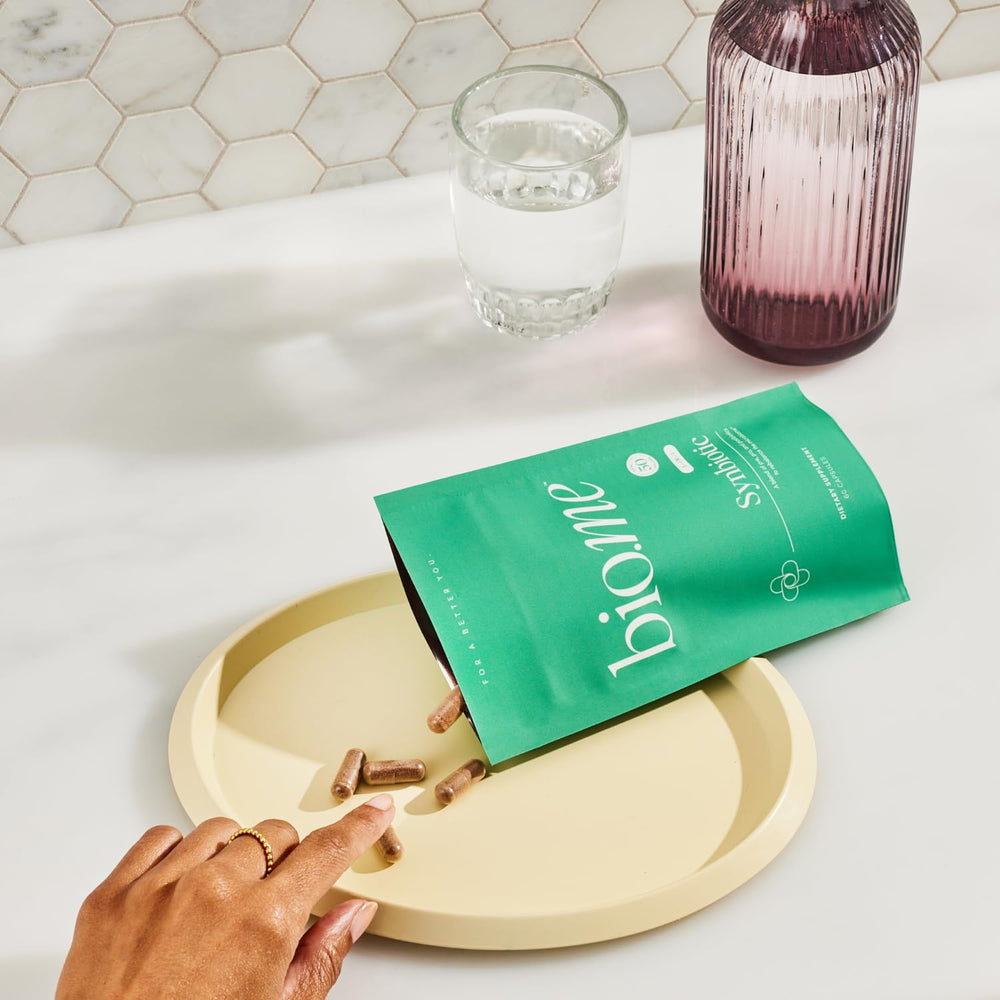 Bio.me Synbiotic with third party testing seal communicates quality