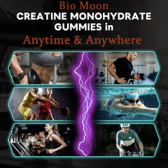 Bio Moon Creatine Gummies vegan formula supports gluten-free, non-GMO lifestyle.