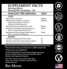 Bio Moon Liver Detox gummies milk-thistle focus highlights antioxidant liver support