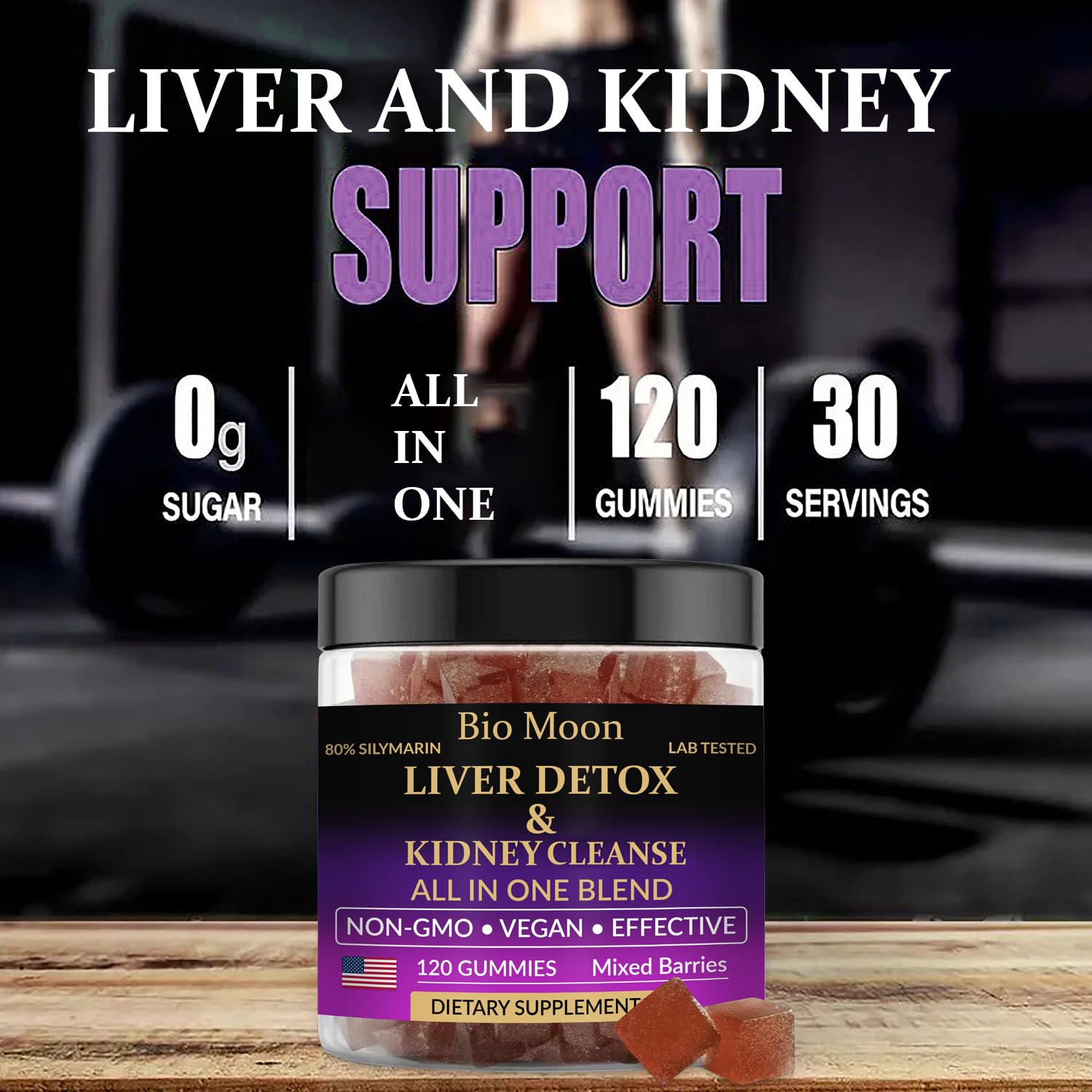Bio Moon Liver Detox gummies Tudka focus for potential bile and detox support