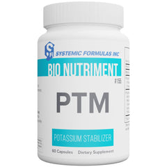 Bio Nutriment Systemic Formulas PTM Potassium Stabilizer bottle supports hydration.