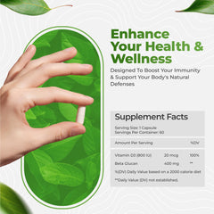 Bio Schwiiz Beta Glucan Immunity Power capsules closeup showing texture and potency.