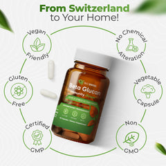 Bio Schwiiz Beta Glucan Immunity Power label with Vitamin D content.