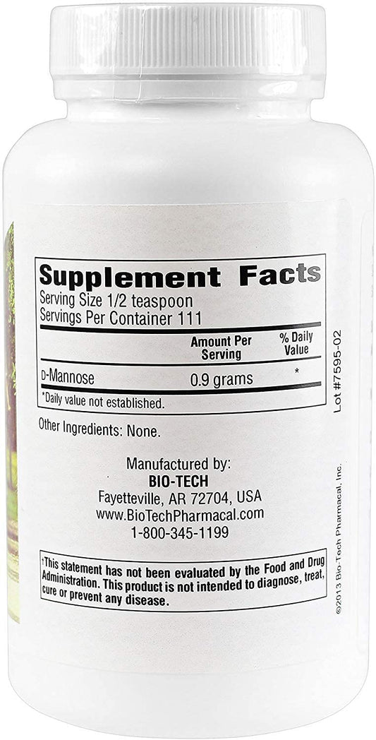 Bio-Tech Pharmacal D-Mannose powder with scoop for easy daily use