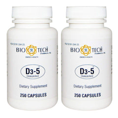 Bio-Tech Pharmacal D3-5 bottle with easy-swallow tablets for daily vitamin D3 support