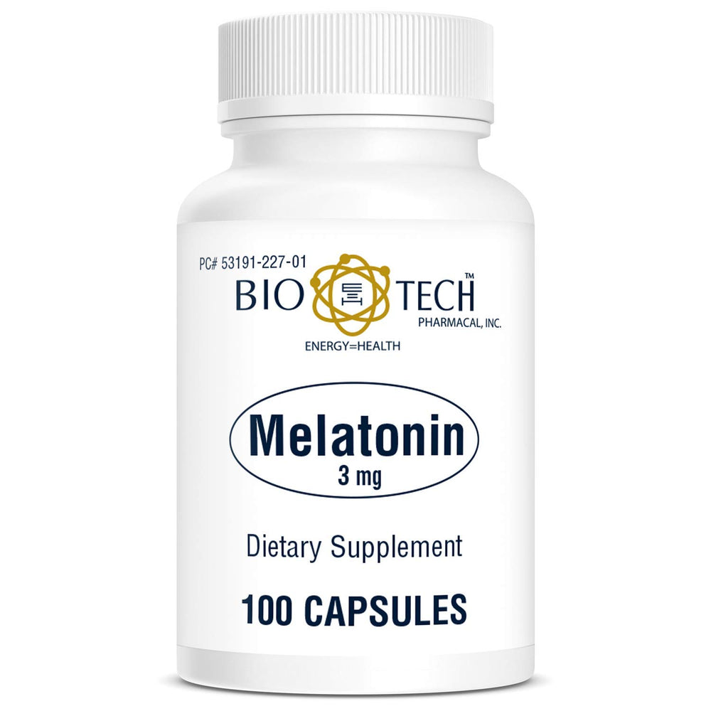 Bio-Tech Pharmacal Melatonin 3mg bottle for nightly rest support