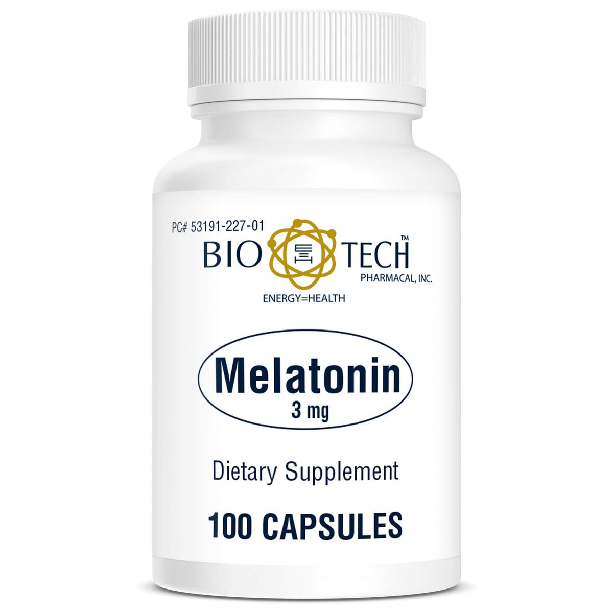 Bio-Tech Pharmacal Melatonin 3mg bottle for nightly rest support