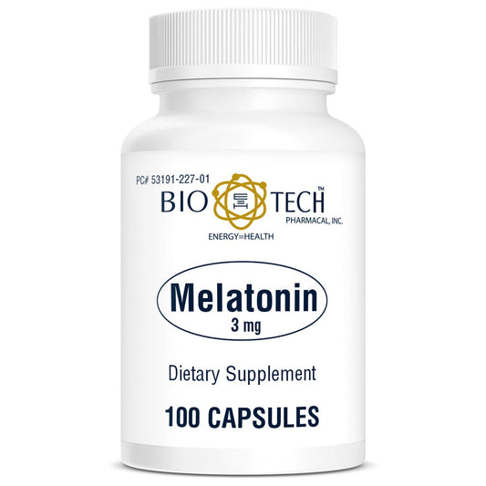 Bio-Tech Pharmacal Melatonin 3mg bottle for nightly rest support