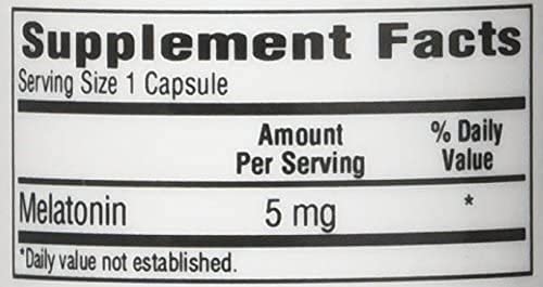Bio-Tech Pharmacal Melatonin label highlights 5 mg dose and allergen-free ingredients.