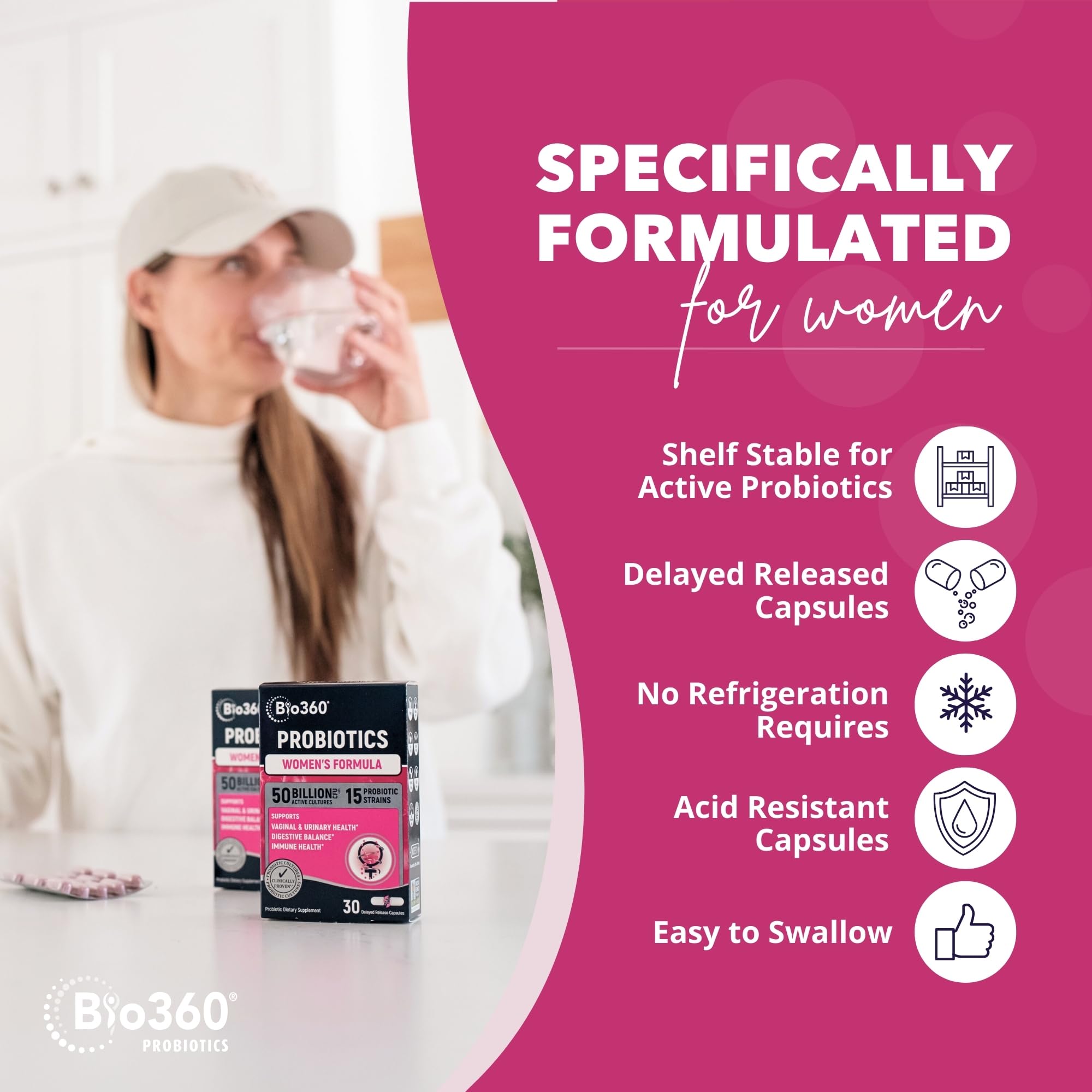Bio360 Probiotics digestive boost visual hints at improved digestion