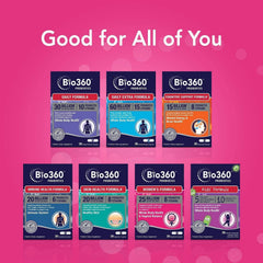 Bio360 Probiotics shelf-stable pack ready for travel