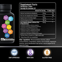 Inulin prebiotic ingredients highlighted in BIOACTIVE LABS formula.