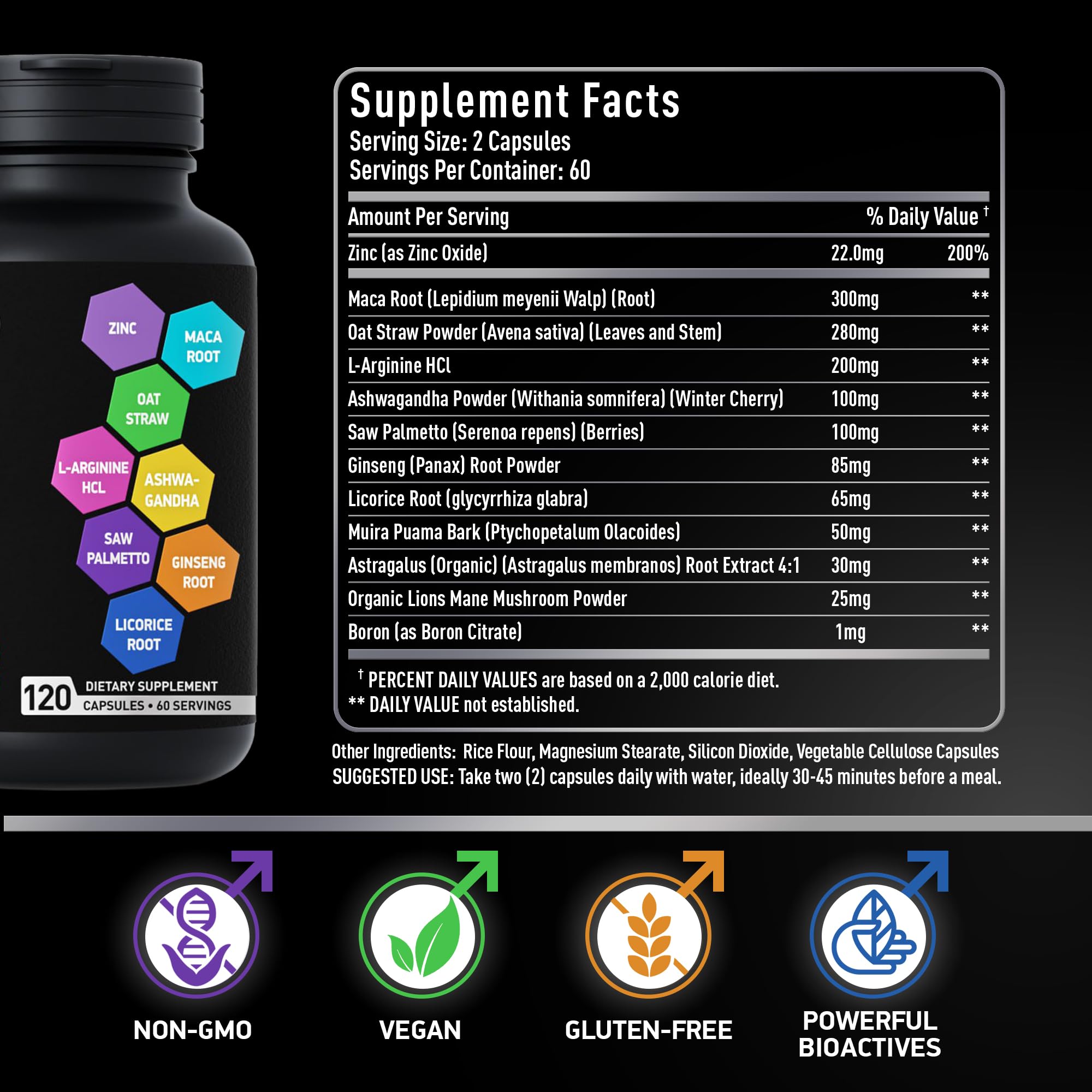 BIOACTIVE LABS ashwagandha capsules help balance mood and focus