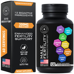 BIOACTIVE LABS fertility for men bottle with capsules for daily vitality