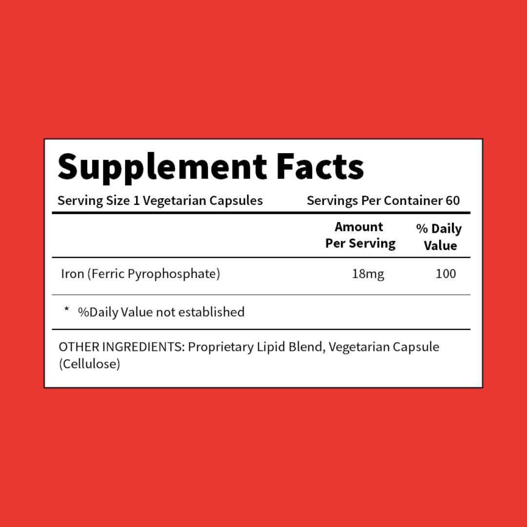 BioAvailable Liposomal Iron, smooth taste with no metallic aftertaste.