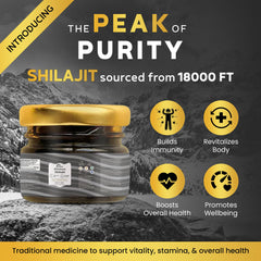 BioBoost Himalayan Shilajit Resin glass jar preserves purity and freshness.