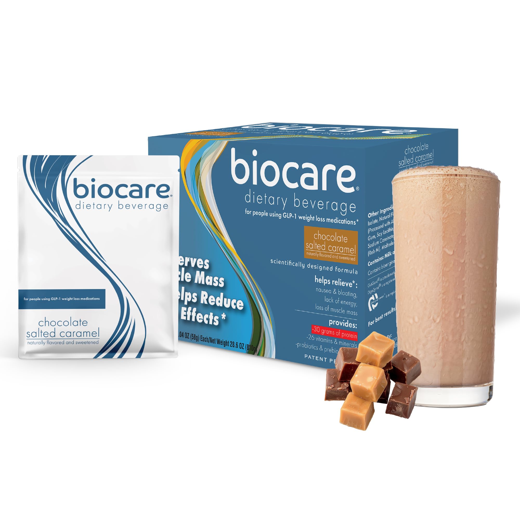 Biocare Nutritional Beverage GLP-1 shake with 30g protein for lean muscle support