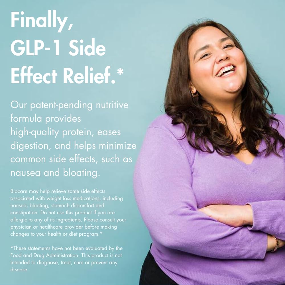 Biocare nutritional ingredients panel highlights vitamins and minerals for daily support.