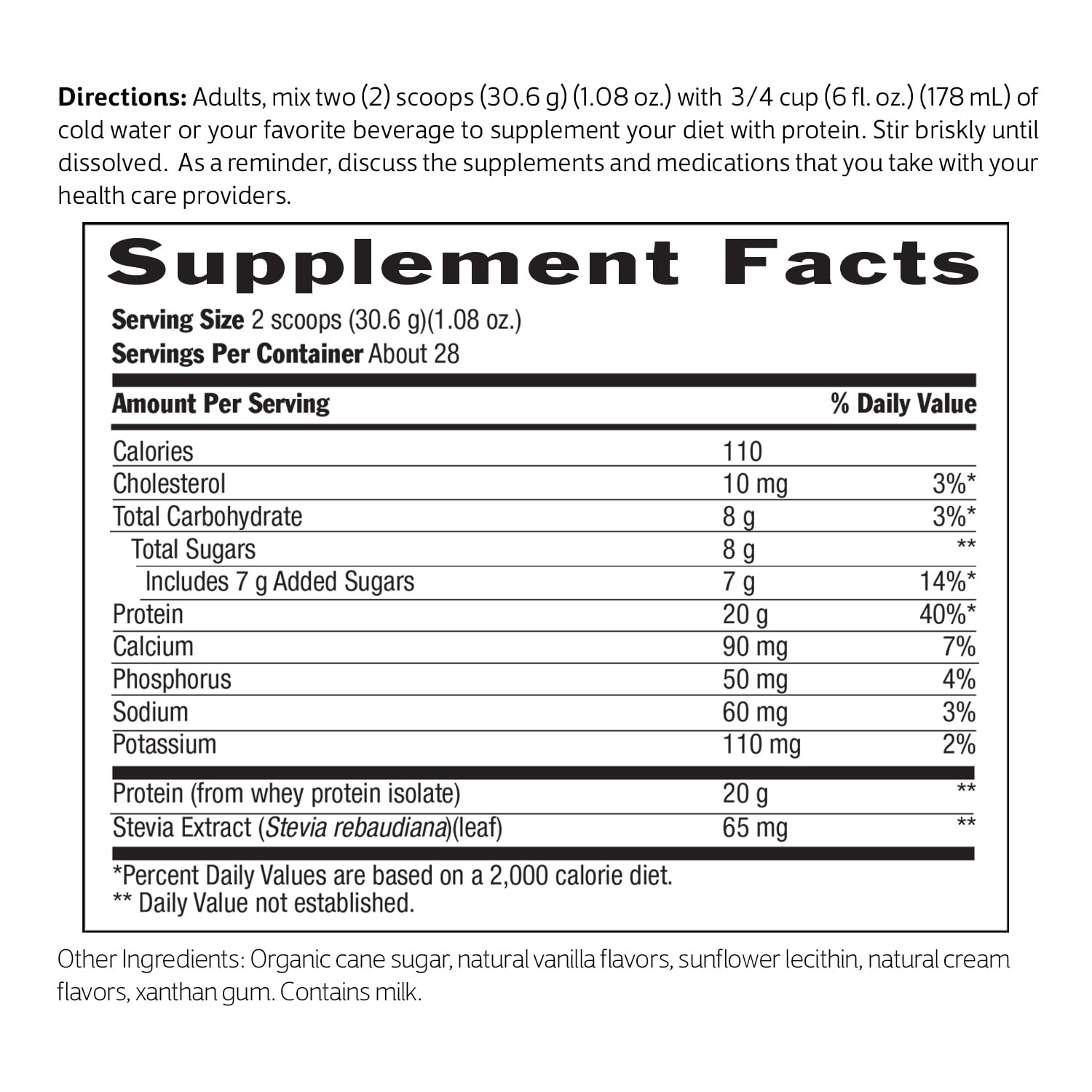 Biochem Whey Isolate Vanilla smoothie highlighting versatile mix-ins