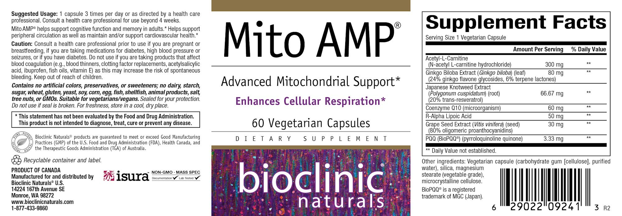 Close-up of MitoLife AMP capsules for easy daily memory and focus use.