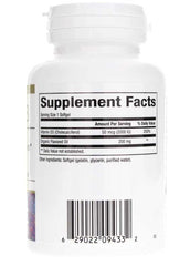 Bioclinic Naturals Vitamin D3 softgel closeup with flaxseed oil blend for bioavailability