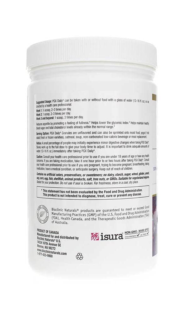 Bioclinic PGX Daily Granules measured with spoon for consistent daily use