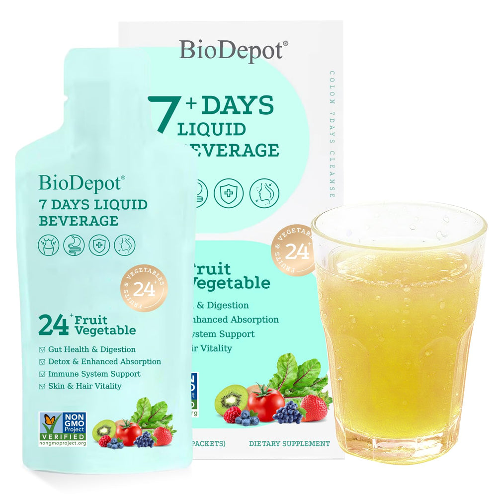 Biodepot 7 Day Cleanse bottle for convenient daily detox and gut health.